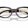 Versace VE3383F GB1 - Black eyeglasses angle view