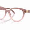 Versace VE3384F 5435 - Brown Gradient Rose eyeglasses angle view