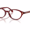 Versace VE3393D 5540 - Transparent Bordeaux eyeglasses angle view