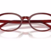 Versace VE3393D 5540 - Transparent Bordeaux eyeglasses angle view