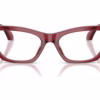Versace VE3396U 388 - Transparent Red eyeglasses front view