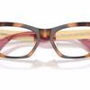 Versace VE3396U 5264 - Brown Havana eyeglasses angle view