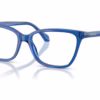 Versace VE3398 5550 - Transparent Blue eyeglasses angle view