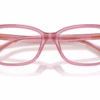 Versace VE3398F 5355 - Transparent Pink eyeglasses angle view