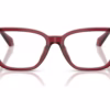 Versace VE3401U 388 - Transparent Red eyeglasses front view