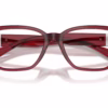 Versace VE3401U 388 - Transparent Red eyeglasses angle view