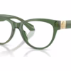 Versace VE3402U 5144 - Transparent Green eyeglasses angle view