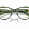 Versace VE3402U 5144 - Transparent Green eyeglasses angle view