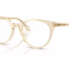 Versace VE3404D 5556 - Transparent Sand Ivory eyeglasses angle view